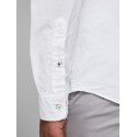 JACK & JONES L/S Hør Skjorte - Hvid