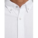 JACK & JONES L/S Hør Skjorte - Hvid