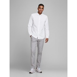 JACK & JONES L/S Hør Skjorte - Hvid