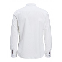JACK & JONES L/S Hør Skjorte - Hvid