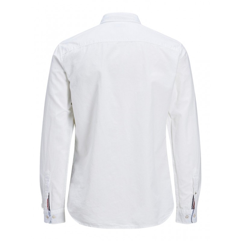 JACK & JONES L/S Hør Skjorte - Hvid