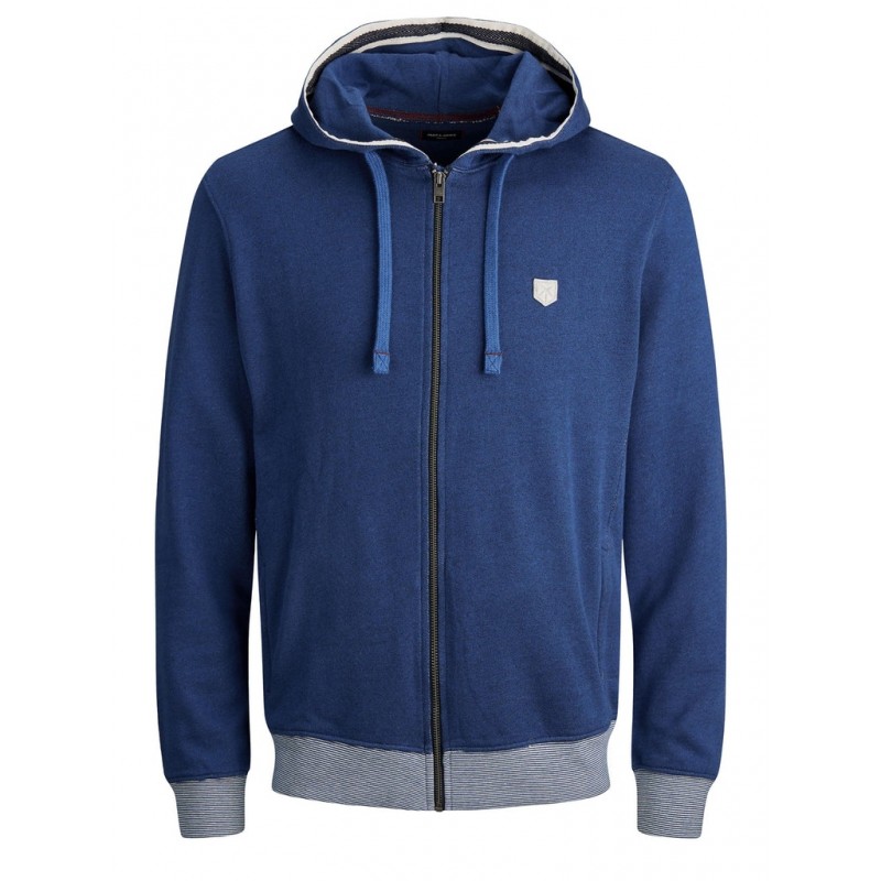 JACK & JONES Blurickey Zip Hoodie - Limoges