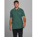 JACK & JONES PLUS LOGAN S/S POLO - Trekking Green