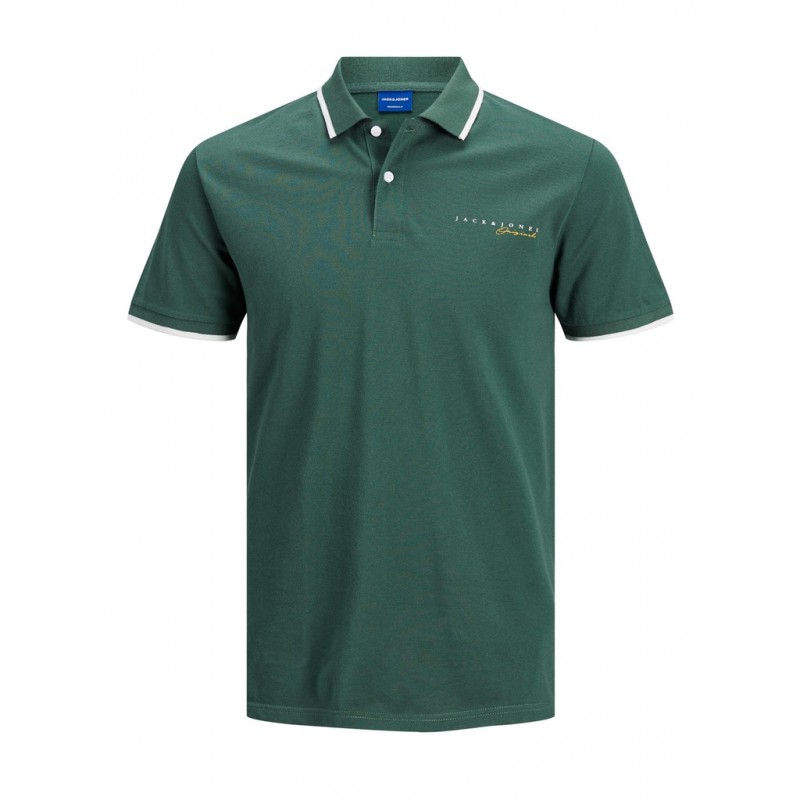 JACK & JONES PLUS LOGAN S/S POLO - Trekking Green