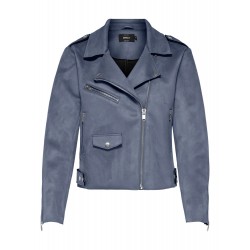 ONLY Fake Ruskinds Bikerjakke - Blue Mirage