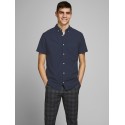 Køb Jack & Jones Sommer Skjorte | Kortærmet | Mørke Blå