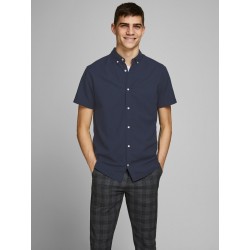 Køb Jack & Jones Sommer Skjorte | Kortærmet | Mørke Blå