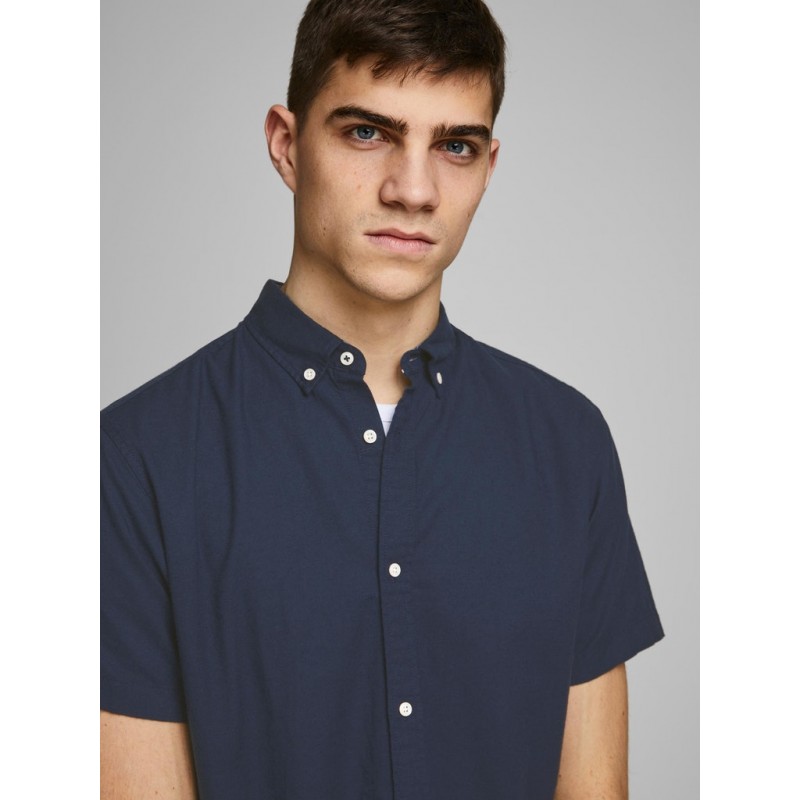 Køb Jack & Jones Sommer Skjorte | Kortærmet | Mørke Blå
