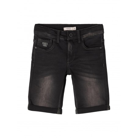 NAME IT Kids Sofus Lange Shorts - Black Denim