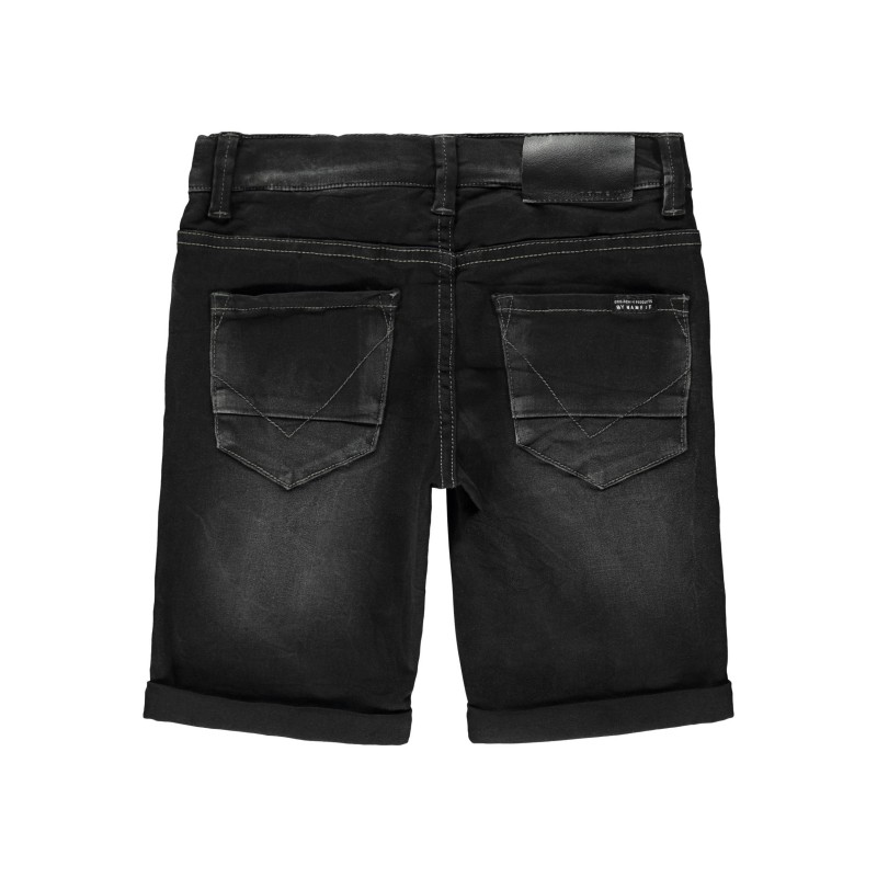 NAME IT Kids Sofus Lange Shorts - Black Denim