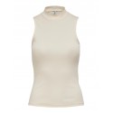 ONLY Nessa Højhalset Rib Top - Cloud Dancer