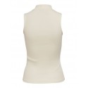 ONLY Nessa Højhalset Rib Top - Cloud Dancer