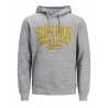 JACK & JONES JAKE SWEAT HOOD - Light Grey Melange