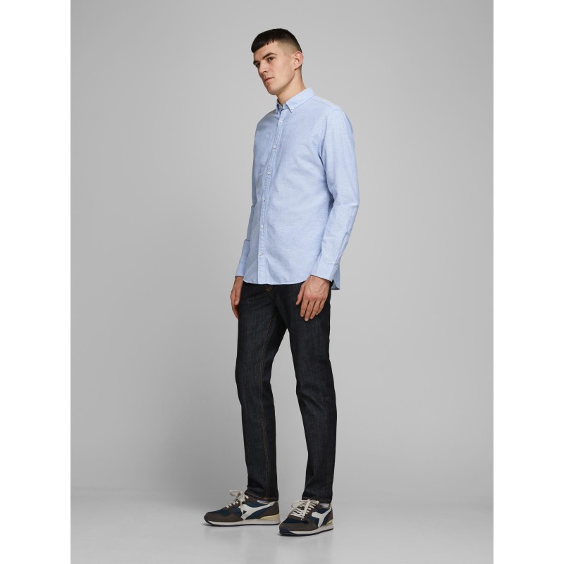 JACK & JONES L/S Hør Skjorte - Infinity