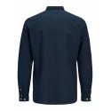 JACK & JONES L/S Hør Skjorte - Navy Blazer
