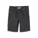 Name It Mini Scott Sweat Lange Shorts - Asphalt