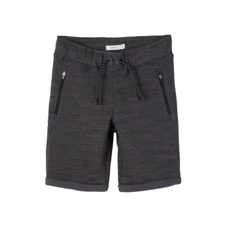 Name It Mini Scott Sweat Lange Shorts - Asphalt
