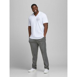 JACK & JONES Plus Marco Phil Chino Slim Bukser - Grey Melange