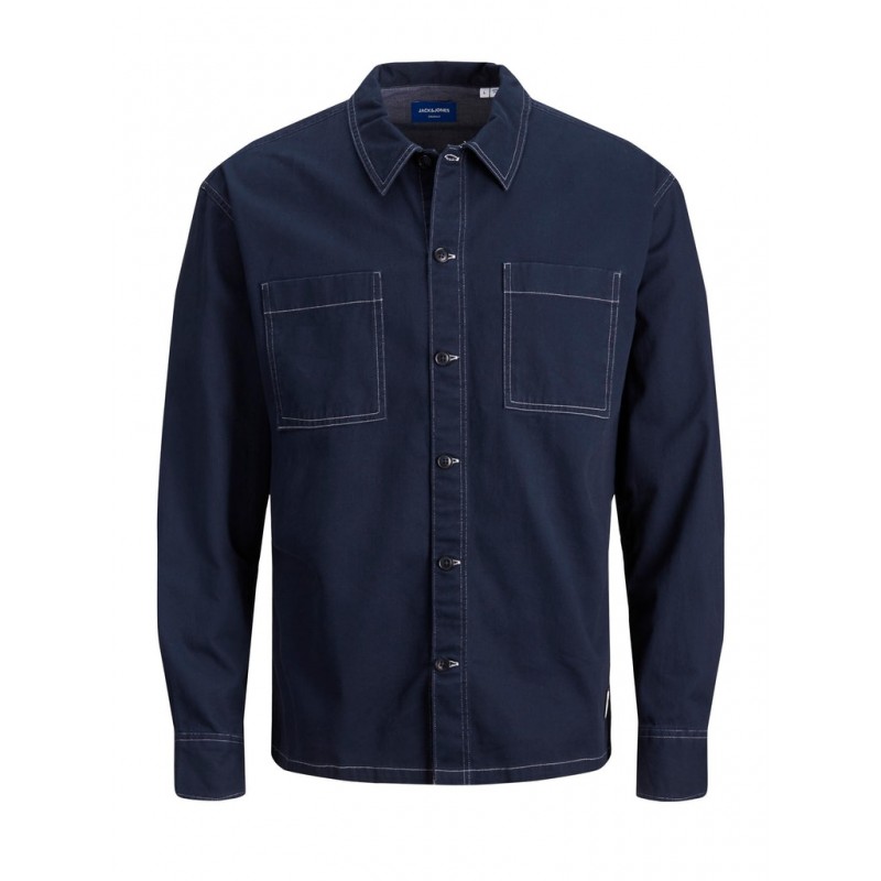 JACK & JONES Blazer Union Overshirt - Navy