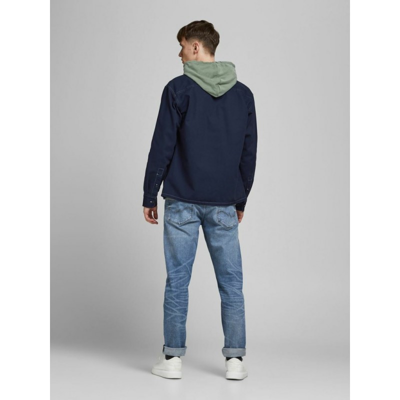 JACK & JONES Blazer Union Overshirt - Navy