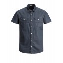 JACK & JONES KORTÆRMET SKJORTE - WESTERN