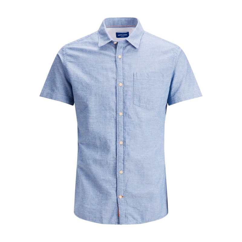 JACK & JONES Plus Rabel kortærmet skjorte - Ensign Blue