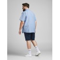 JACK & JONES Plus Rabel kortærmet skjorte - Ensign Blue