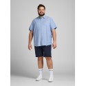 JACK & JONES Plus Rabel kortærmet skjorte - Ensign Blue