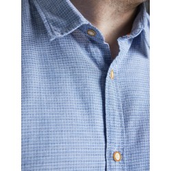 JACK & JONES Plus Rabel kortærmet skjorte - Ensign Blue