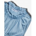 NAME IT Mini Batas Denim Ærmeløs Kjole - Light Blue Denim
