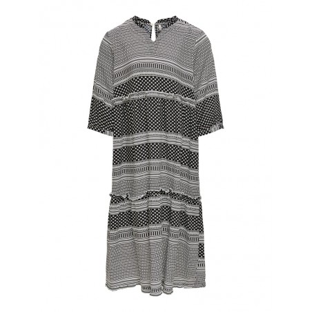 KIDS ONLY Ella 3/4 midi kjole - Sort