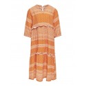 KIDS ONLY Ella 3/4 midi kjole - Ecru