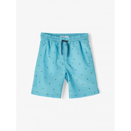 NAME IT KIDS FRUDDY LONG SHORTS - Aqua