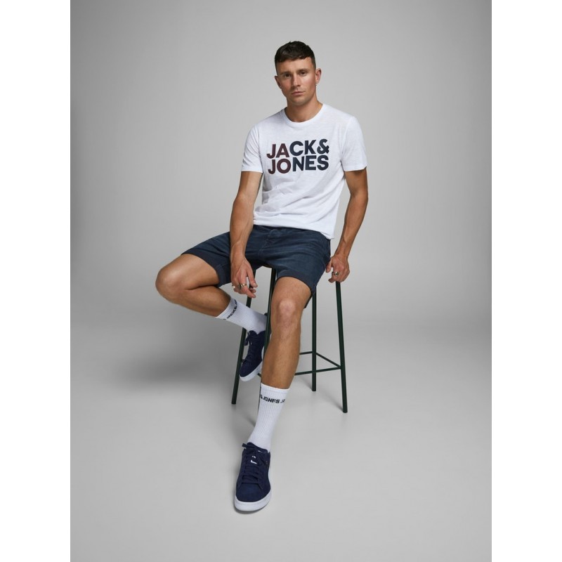 JACK & JONES Rick Denim Shorts - Dark Blue Denim