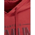 JACK & JONES JAKE SWEAT HOOD -  Brick Red