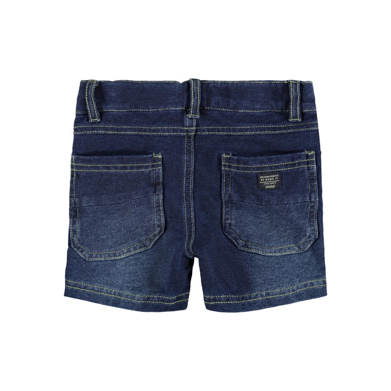 NAME IT Mini Ryan Sweat Shorts - Dark Blue Denim