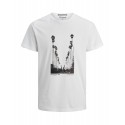 JACK & JONES PALM T-SHIRT - Hvid