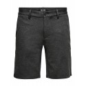 ONLY & SONS Mark Chino Shorts - Dark Grey Melange