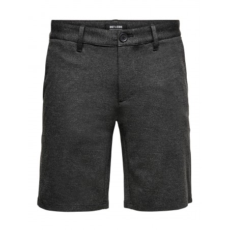 ONLY & SONS Mark Chino Shorts - Dark Grey Melange