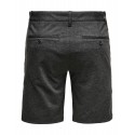 ONLY & SONS Mark Chino Shorts - Dark Grey Melange