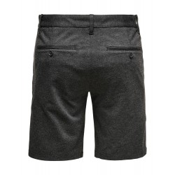 ONLY & SONS Mark Chino Shorts - Dark Grey Melange