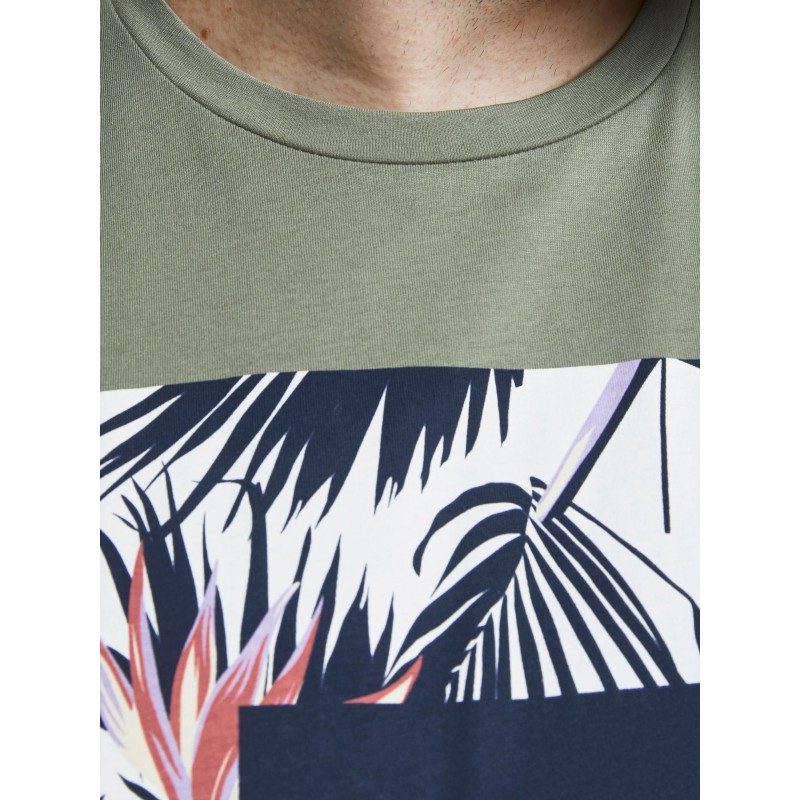 JACK & JONES PLUS FLORALL PRINT T-SHIRT