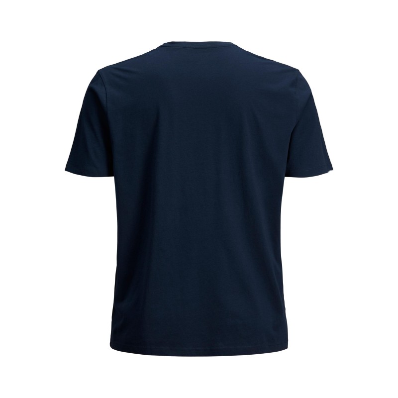 JACK & JONES PLUS FLORALL PRINT T-SHIRT -  Navy Blazer