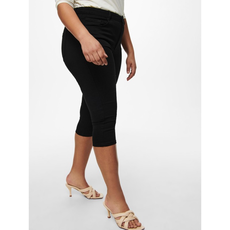 ONLY CARMAKOMA Augusta Højtaljede Skinny Knickers - Sort