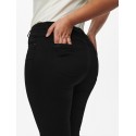 ONLY CARMAKOMA Augusta Højtaljede Skinny Knickers - Sort