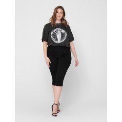 ONLY CARMAKOMA Augusta Højtaljede Skinny Knickers - Sort