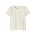 NAME It Mini Hedvig Top Med Flæser - Whitecap Gray