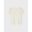 NAME It Mini Hedvig Top Med Flæser - Whitecap Gray