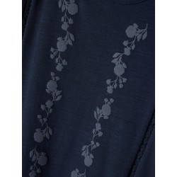 NAME IT Mini Hedvig Top Med Flæser - Dark Sapphire