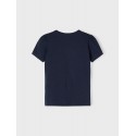 NAME IT Mini Hedvig Top Med Flæser - Dark Sapphire